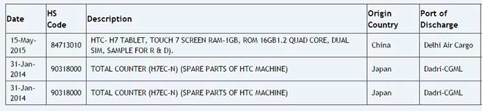 اطلاعات جدید در مورد تبلت - اچ تی سی اچ 7 - HTC H7