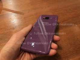 انتشار تصویری از گلکسی S8 بنفش رنگ