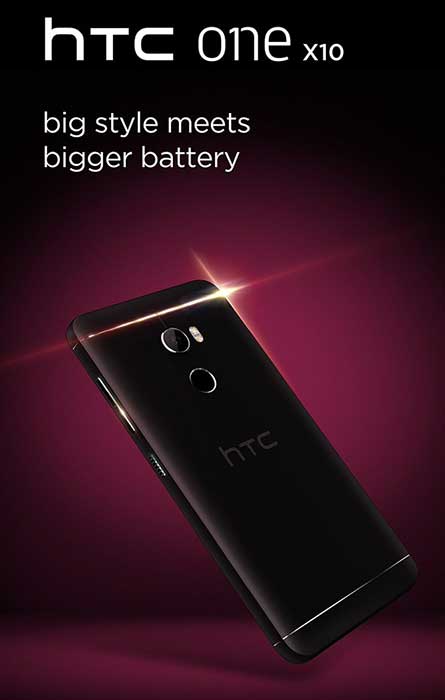 پوستر رسمی HTC One X10 منتشر شد. باتری قوی‌تر؟