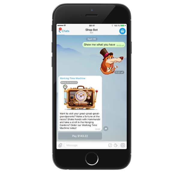 تلگرام 4 آمد ؛ پیام ویدئویی،‌پرداخت رباتی و Instant View+دانلود