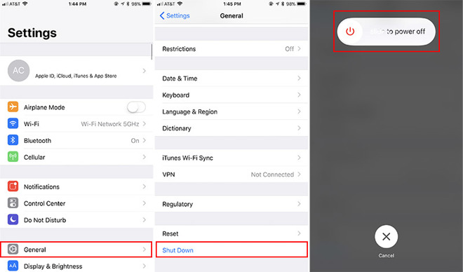 چگونه در iOS 11 بدون دکمه پاور ، گوشی را خاموش کنیم؟