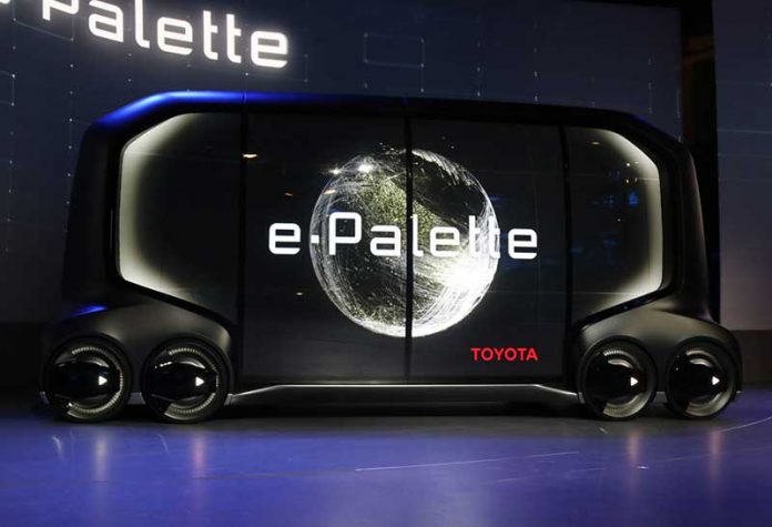 CES 2018 : خودروی کانسپت تویوتا E-Palette با ایده‌های تجاری