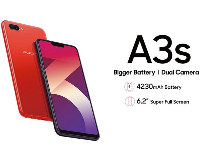 Oppo A3s با صفحه‌نمایش 6.2 اینچی فقط 160 دلار