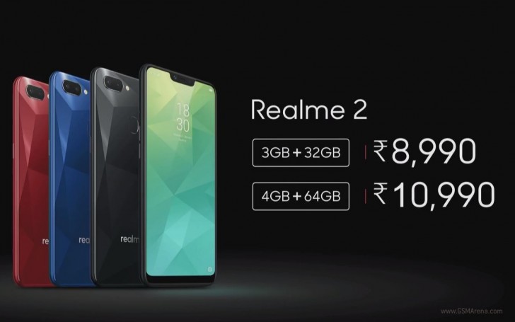 اوپو Realme 2 با صفحه‌نمایش و باتری بزرگ‌تر،‌دوربین دوگانه