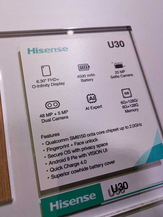 HiSense U30 اولین گوشی با SD675 و دوربین 48MP سامسونگ