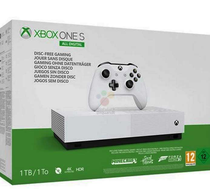 منتظر Xbox One S All Digital بدون درایو و دیسک باشید!