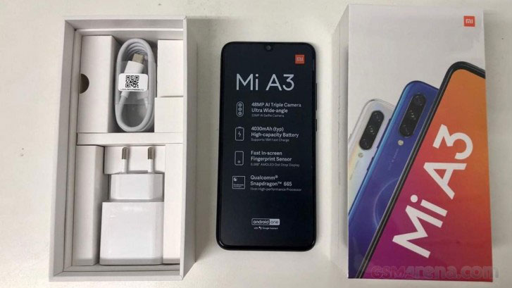 جعبه،‌ تصاویر و مشخصات Xiaomi Mi A3 افشا شد