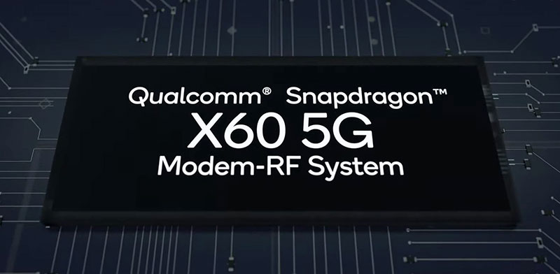 Snapdragon X60 مودم 5 نانومتری 5G با سرعت دانلود 7.5Gbps