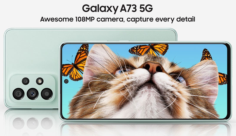 معرفی سامسونگ Galaxy A73 5G با دوربین 108MP و بدون دوربین تله‌فتو
