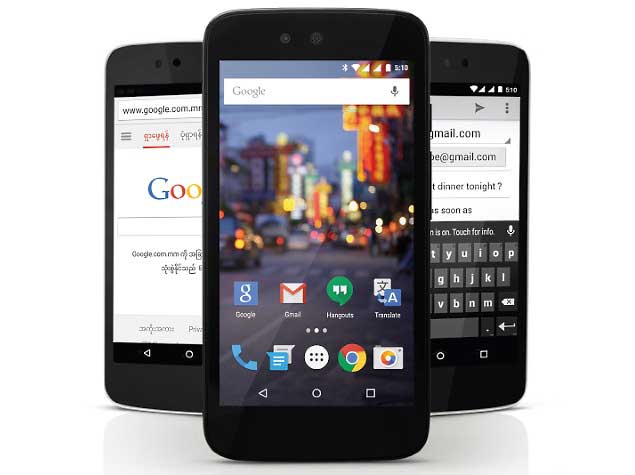 ارائه چری موبایل وان توسط گوگل در میانمار - اندروید وان (Android One)