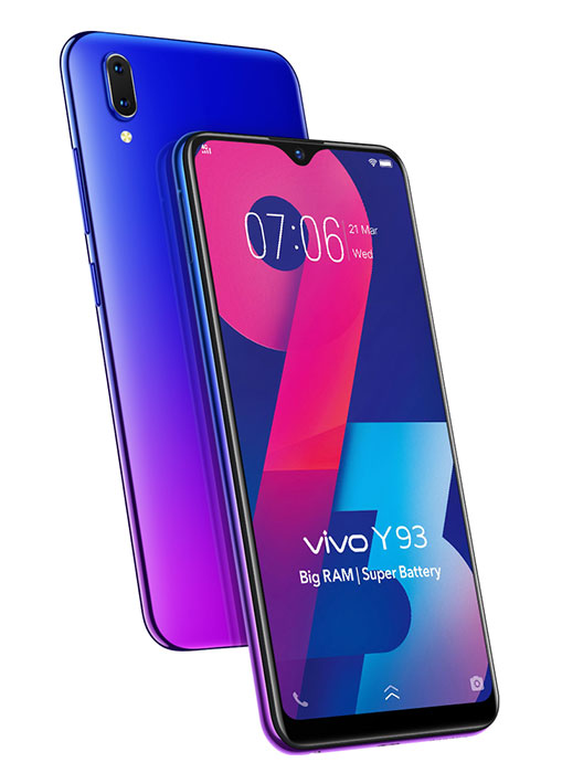 Vivo Y93 اسمارت‌فون 6.22 اینچی با قیمتی مناسب