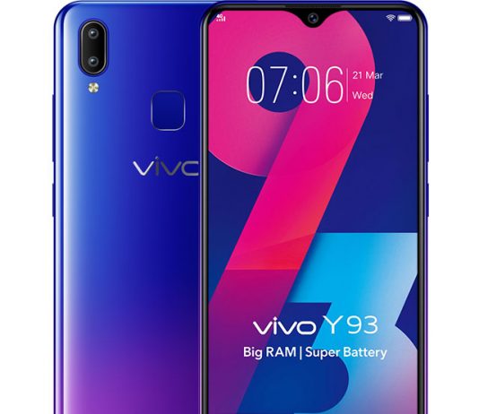 Vivo Y93 اسمارت‌فون 6.22 اینچی با قیمتی مناسب