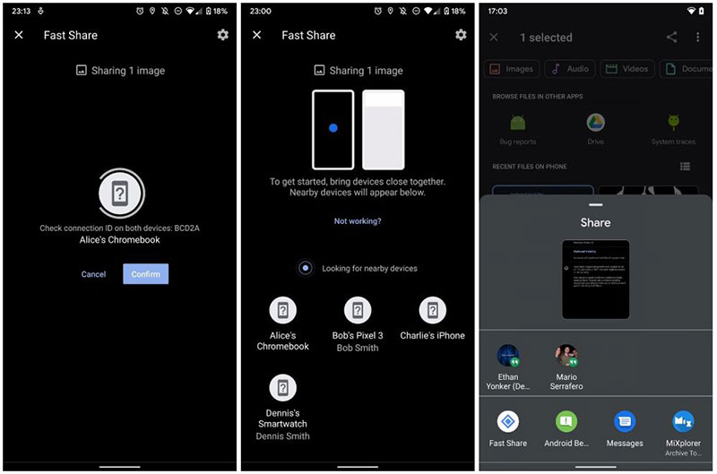 Fast Share جایگزین Android Beam برای انتقال سریع فایل