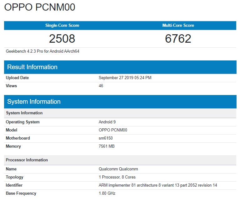Oppo K5‌ به زودی با Snapdragon 730
