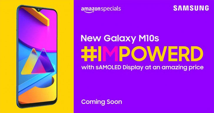 Galaxy M10s با پنل 6.4 اینچی OLED و باتری 4,000mAh می‌آید