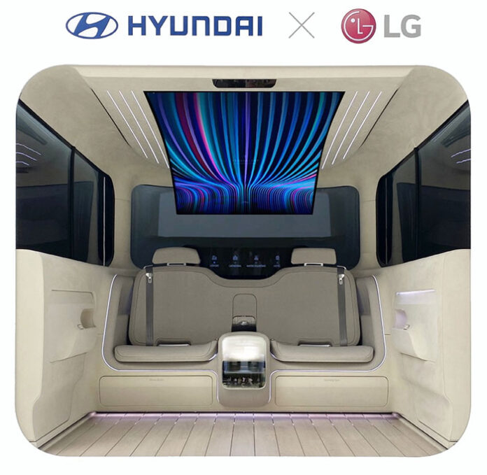 کابین IONIQ حاصل همکاری LG و HYUNDAI برای خودروهای برقی